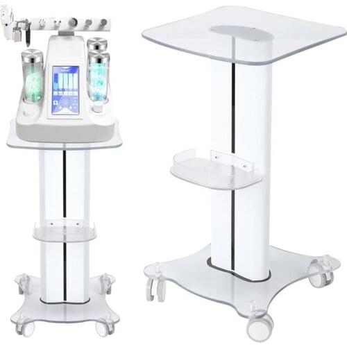 Beauty Machine Salon Trolley 3-Layer Storage Rack Rolling Wheel Cart Beauty Salon Appliance Parts Household Face Skin Care Tools