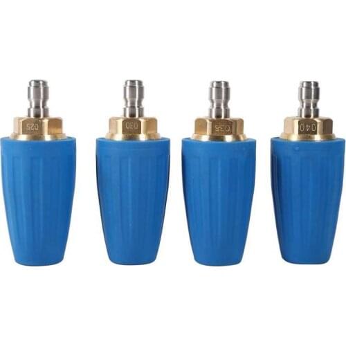 Turbo Nozzle 1/4" Quick Connect High Pressure Washer Cleaner Accessory Spray Rotating Turbo Nozzle 3000PSI