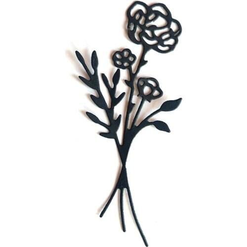 Miss Vintage Leaves Flowers Metal Cutting Dies Cut Silhouette Decoration Scrapbook Paper Craft Knife Mould Punch Stencils