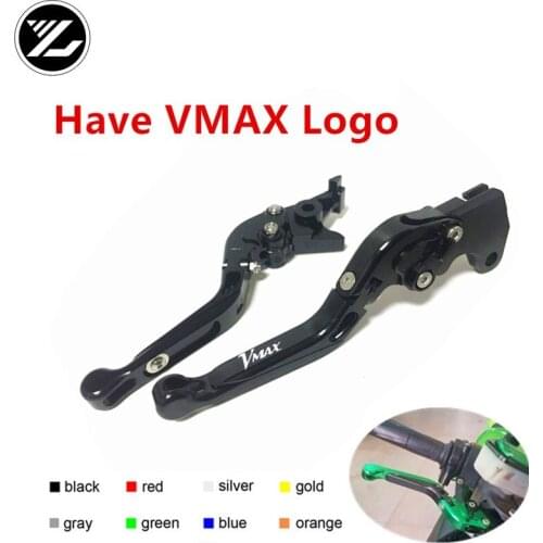 VMAX LOGO FOR YAMAHA V-MAX 1700 2009-2016 VMAX1200 1985-2007 Motorbike Adjustable Folding Extendable Moto Clutch Brake Levers