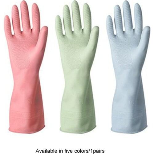 1 Pair Kitchen Dish Washing Gloves Household Dishwashing Gloves Rubber Gloves For Washing Clothes Cleaning Gloves For Dishes