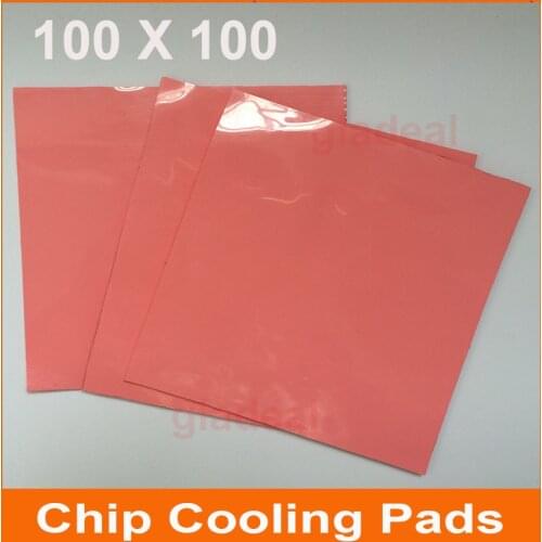 1pcs/set Blue Chip Thermal Pad GPU CPU Heatsink Cooling Conductive Silicone 100mm*100mm*0.5,1,1.5,2,3,mm
