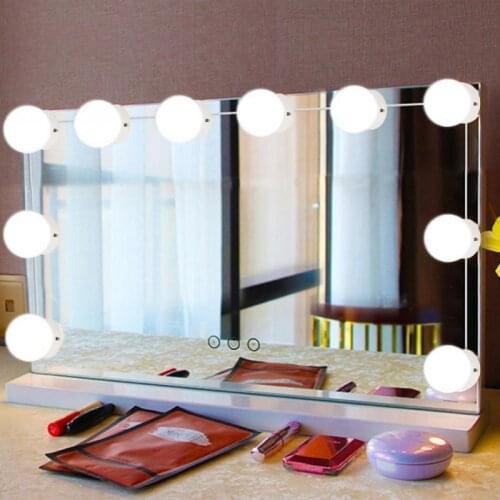 10pcs/set Bulbs LED Makeup Cosmetic Mirror Hollywood Vanity Adjustable Light LED Bulbs Dimmable Wall Lamp Dressing Table 20W