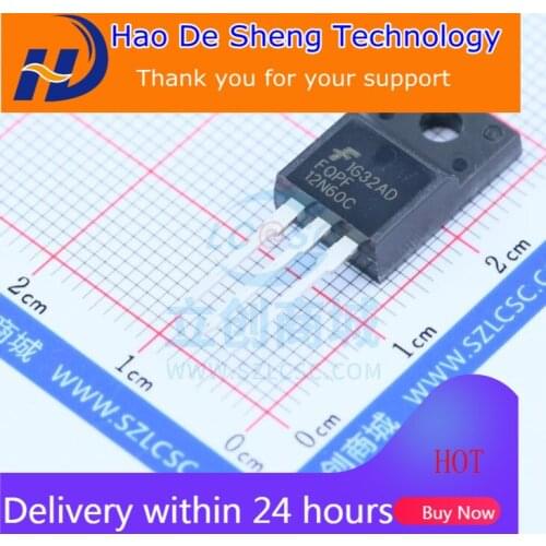 10PCS/LOT FQPF12N60C FQPF12N60 12N60 600V12A NPN New Original In Stock