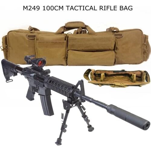 100CM Rifle Case Pistol Shotgun Airsoft Case Storage with Shoulder Strap Tactical Gun Bag Waterproof Nylon Air Rifle Bag