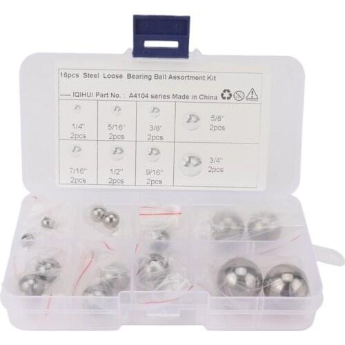 16 PCs-8 Specifications Durable Carbon Steel Ball Replacement Parts Bike for Cars, Motorcycles, Bicycles Ball Bearing