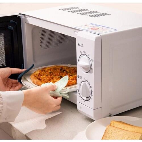 2 PCS Silicone Oven Mitts with Butterfly Shape Mini Style Food-Grade Silicone Heat-Resistant Washable for Kitchen JS22