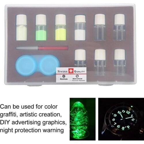 4 Color Professional Luminous Powder Kit Set Watch Repair for Watchmaker New