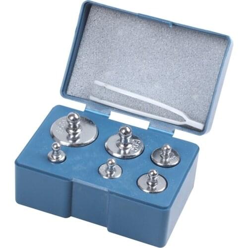 6Pcs 100g 50g 2x20g 10g 5g Grams Precision Calibration Weight Digital Scale Set