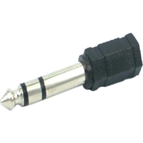 10pcs 6.3 To 3.5 Headphone Audio Adapter Large To Small Plug 6.5 Male To 3.5 Female Audio Head For Microphone