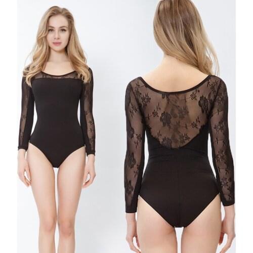 Adulto Ballet Leotard For Women Lace Ballerina Bodysuit Adult Gymnastics Leotard Professional Ballet Performance Tutu JL1178