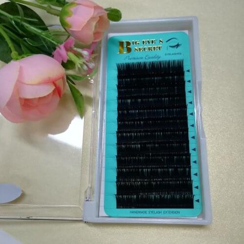 FREE SHIPPING hot sale 1 pcs/lot individual lashes black color eyelash extension 0.05 0.07 0.15 0.20mm C/D/L all size available