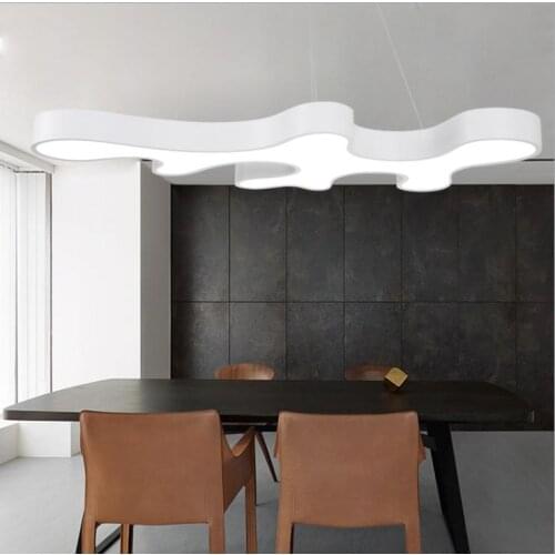 Led large Pendant Light For Office Decorative Lamp Special shaped White Hanging Lamp For office hotel lobby Restaurant Lights