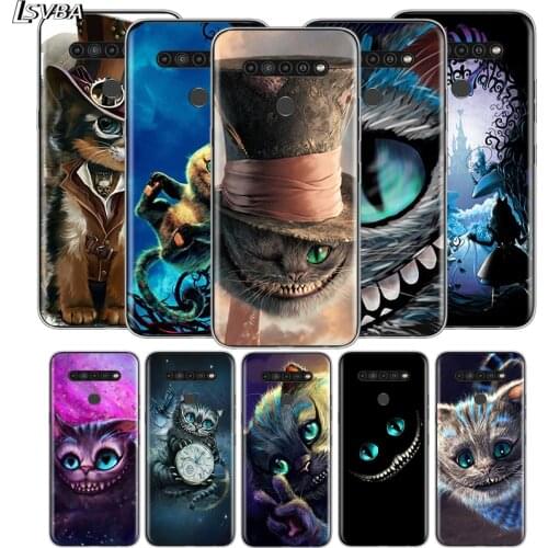 Alice in Wonderland Cat For LG V60 V50S V50 G8X G8S G8 G7 ThinQ 5G K61 K51S K41S K30 K20 Q60 Q9 Soft Phone Case