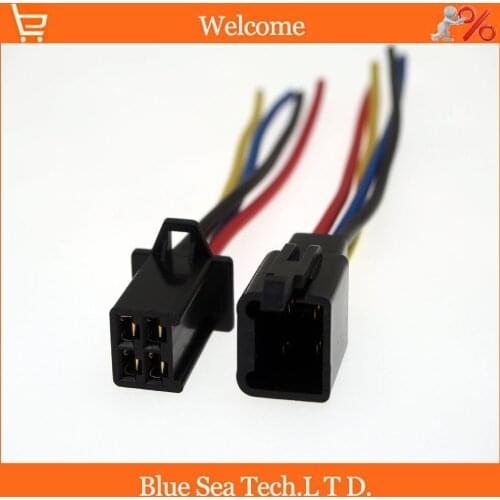 Black 2.8mm 4 Pin Electrical Connector plug with 10CM copper wire for E-Bike,Motorcycle,Motorbike,car, etc