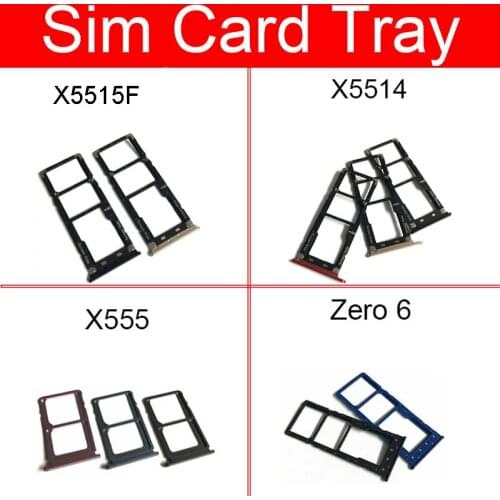 SIM Card Tray Holder For Infinix Smart 2 Pro X5514 X5515F/Zero 4 X555/Zero 6 Micro SD Card Slot Adapter Replacement Parts
