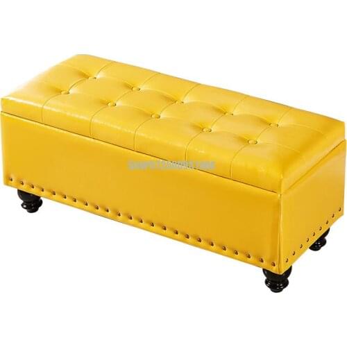 Long Sofa Stool Clothing Store Fitting Room Shoes Changing Rest Bench Skin Rectangular Bed End Cloakroom Storage