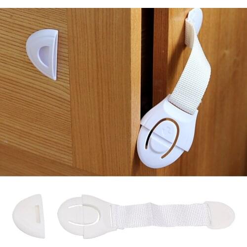 For Fridge Drawer Door Cupboard Window Baby Safety Lock Cabinet Locks Straps 5Pcs/set Kid Children Protection Blocker