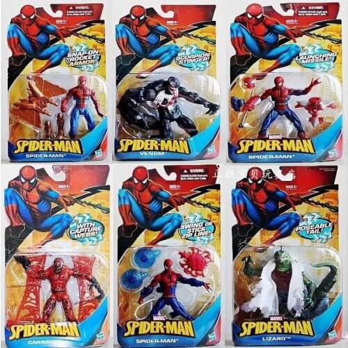 Hasbro Marvel Spider-Man Lizard Scorpion Stinger Venom with Capture Webs Carnage Action Figure Toy Collection Gifts for Children
