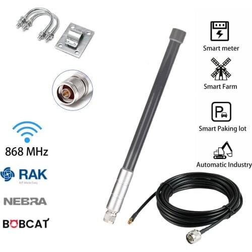 868Mhz Helium Hotspot Miner 5dBi Antenna &10FT Cable for RAK Nebra Bobcat