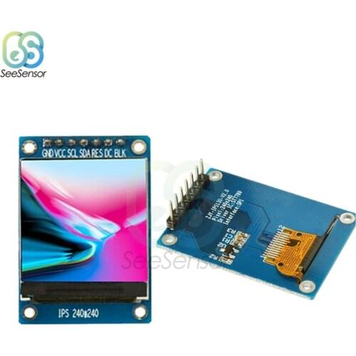 IPS 1.3 inch 3.3V 7PIN SPI HD Full Color TFT Display Screen ST7789 Drive IC 240*240 LCD OLED Display 240x240