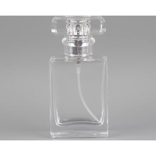 2ps 30ml Transparent Black Glass Empty Bottle Perfume Bottle Atomizer Spray Can Be Filled Bottle Spray Box Travel Size Portable