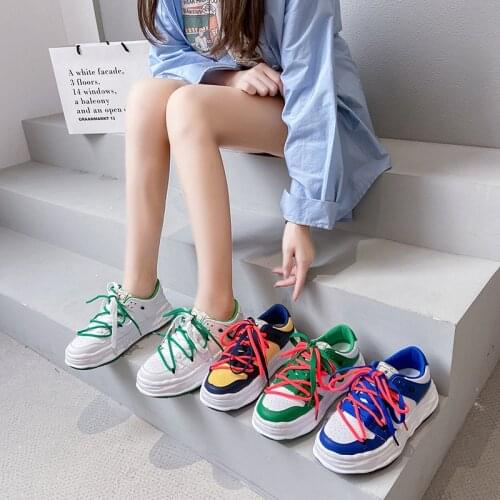 Women Casual Shoes 2021 Fashion White Shoes Women Platform Casual Running Shoes Women Non Slip Increase Flat Shoes Zapatos Mujer