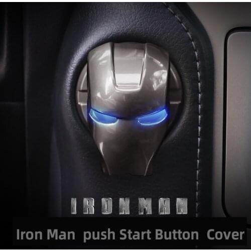 Push start button cover Car engine start stop button cover Stainless steel metal Decorative Ring push button switchcool car acce