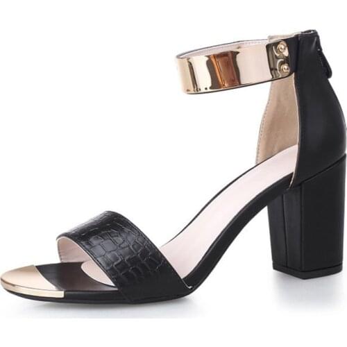 New Arrival Womens High Heels Sandals Woman Summer Shoes Sexy Office Ladies Work Shoes Plus Size Sandalias Femininas XKD4200