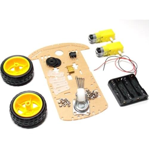 New Motor Smart Robot Car Chassis Kit Speed Encoder Battery Box 2WD