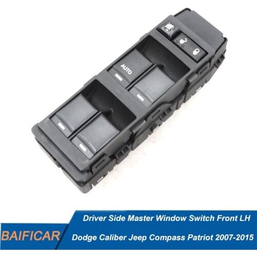 Baificar Brand New Genuine Driver Side Master Window Switch Front LH 04602780AA For Dodge Caliber Jeep Compass Patriot 2007-2015