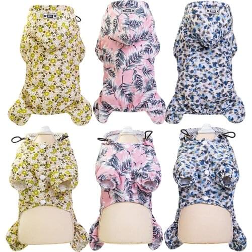 Dog Clothes Outdoor Puppy Pet Rain Coat S-XXL Hoodie Waterproof Jackets Raincoat for Dogs Cats Apparel Clothes Wholesale 480445