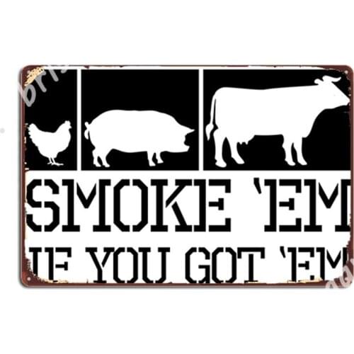 Dad Grilling Bbq Gift Meat Smoker Lover Pitmaster Metal Signs Wall pub Design Plaques Mural Tin sign Posters