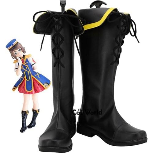 LoveLive!Sunshine!! Aqours Happy Party Train Watanabe You Anime Customize Cosplay Shoes Boots
