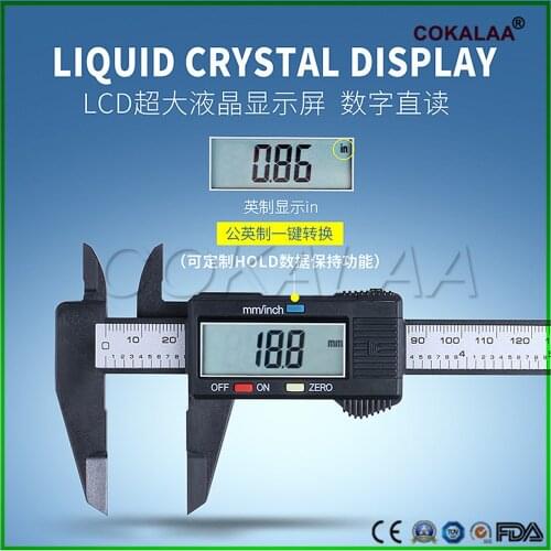 1pcs Dental Vernier Caliper Dentist Caliper Measuring Orthodontic Material Electronic Caliper with Digital Display