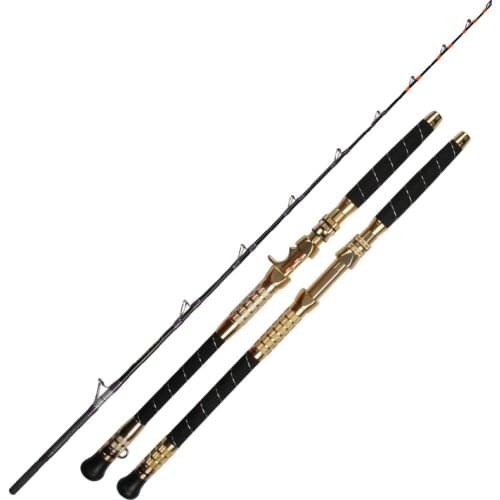 Deep sea boat fishing rod 1.65m/1.8m/1.95m/2.1m super hard manual boat rod spinning/casting handle Electric twisting boat pole