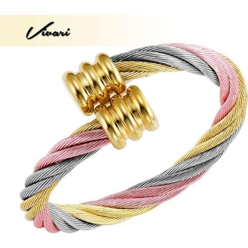 Vivari Women Rainbow Color Rings Round Bio Magnetic Resizable Ring Magnet Female Jewelry Finger Wear Wedding Party Delicated