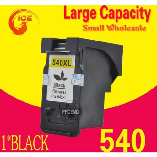 XL PG540 PG-540 PG 540 Black Ink Cartridge for Canon PG-540 MX375 MX395 MX435 MG2150 MG2250 MG3150 MG3250 MG4150 MG3650 ip540