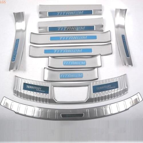 For Ford Territory 2019-2020 stainless steel Threshold bar Shield Trunk guard threshold Shield Anti-scratch Car styling