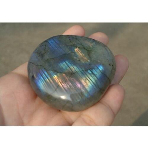 115g Natural Labradorite Crystal Rough Polished From Madagascar