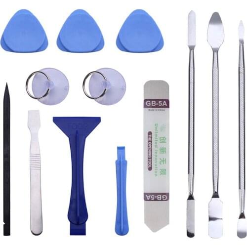 13 in 1 Metal Spudger Mobile Phone Repair Tools Kit Spudger Pry Opening Tool For iPhone iPad Samsung Cell Phone Hand Tools Set