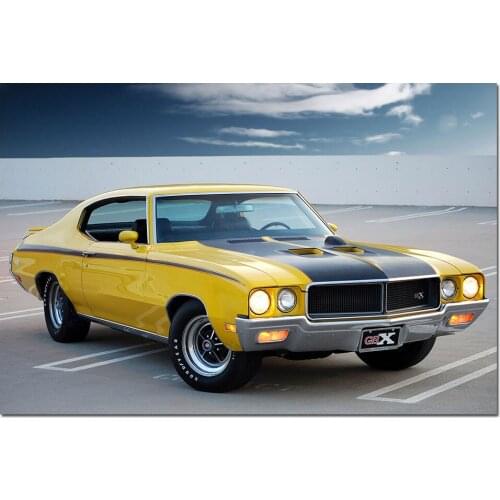 1970 Buick GSX Supercar Photo Wall Art Posters and Prints Modern Canvas Painting for Living Room Decor