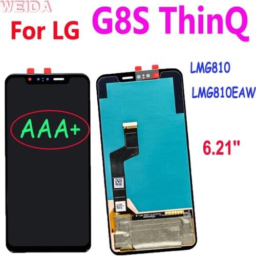 AAA+ 6.21'' For LG G8S ThinQ LMG810 LMG810EAW LCD Display Touch Screen Digitizer Assembly for LG G8S ThinQ LCD Replacement