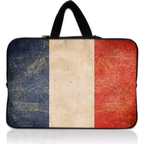 Flag of France Tablet Bag Mini PC cover Laptop Sleeve 9.7 10.1 11.6 13.3 15.6 17.3 Ultrabook protective case Handbag