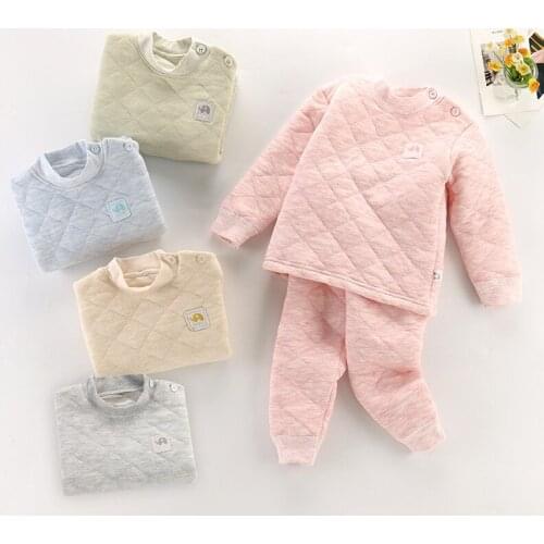 Children Pyjamas Winter Kids Clothing Sets Warm Fleece Pajamas For Boys Thicken Girls Sleepwear Baby Thermal Underwear Suits