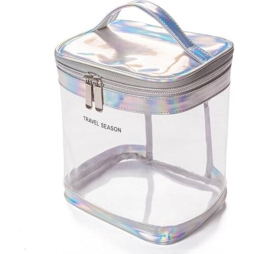 Travel Transparent Cosmetic Bag Women Zipper Clear Makeup Bags Beauty Case Make Up Organizer Storage Bath Toiletry Bag WWO66