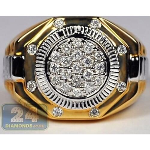 FDLK Luxury Two-tone Copper Rings Natural White Crystal Ring Anniversary Gift Men Women Engagement Wedding Jewelry Rings