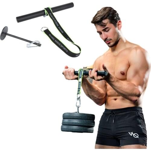Fitness Forearm Strength Trainer Arm Biceps Blaster Home Weight Lifting Workout Rope Hand Grip Gym Wrist Roller Power Equipment