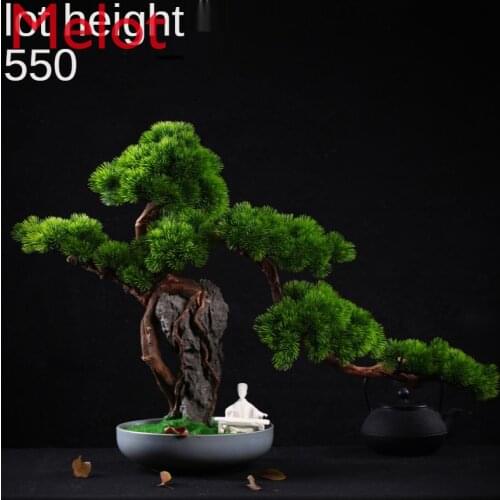 Artificial Greeting Pine Root Carving Crafts Tree Bouldering New Chinese Book Desktop Living Room Desktop Bonsai Decoration