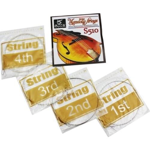 Exquisite Mandolin String Stainless Steel Strings 4pcs/set Mandolin Parts & Accessories